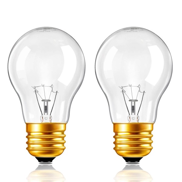 Blakapoo Oven Light Bulb A15 40W 120V 500°F Heat Resistant