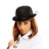 Struts Adult Size A Clockwork Orange Syle Black Bowler Hat