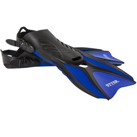 IST FK31 Otter Trek Fins for Swimming, Snorkeling, Scuba, Watersports Blue Medium (Size:7-10)