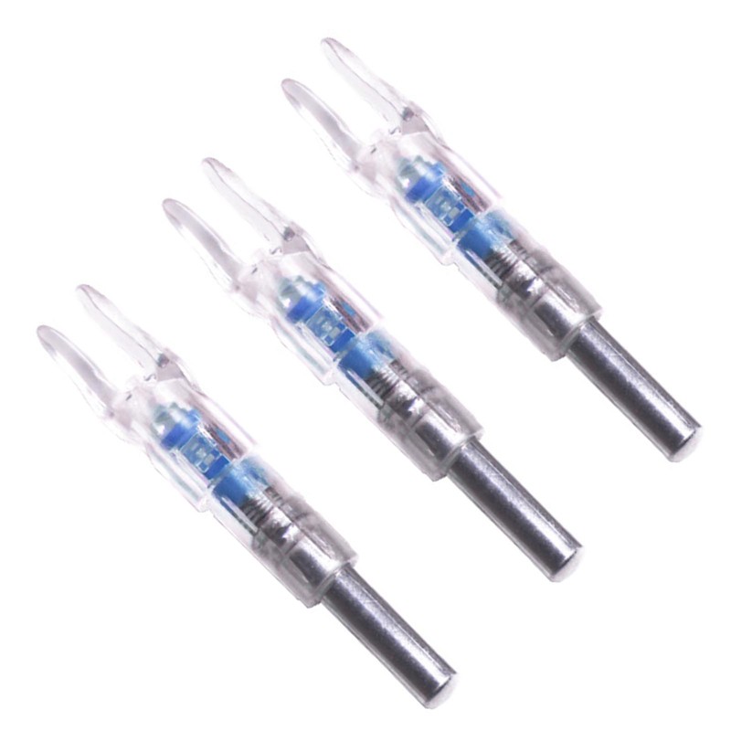 3PCS Lighted Arrow Nocks PC LED Lighted Archery Hunting Shooting