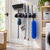 Wall Mounted Mop Holder - Multi-Functional Broom Hanger Shelf Home