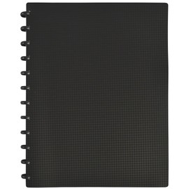 Elba 400078998 Memphis Variozip Dokumentenmappe, mit herausnehmbaren Fächern, 60 Blatt, Polypropylen, blickdicht, A4, schwarz Einzigartig Schwarz