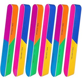 AhaTopia- Bloques pulidores de 7 lados para uñas naturales: nuestro pulidor de uñas presenta 7 superficies en 7 colores diferentes, cada una de las cu