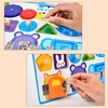 Sensory Board Alarm Clock Educational Wooden Sensory Activity Board Autism
