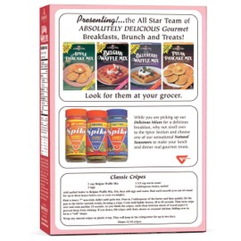 Classique Fare Belgian Waffle Mix - Makes Light and Crisp Waffles, Pancakes, Muffins & Crepes - Works with Waffle Maker - Fast and Fresh Breakfast Foods - 16 Oz Box