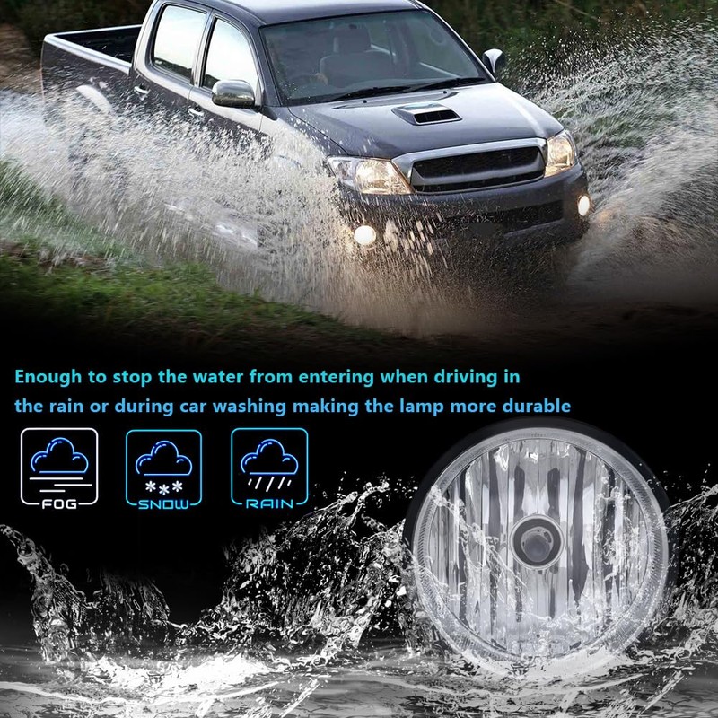 G-PLUS Front Bumper Fog Lights Assembly Compatible With 2005-2011 Toyota