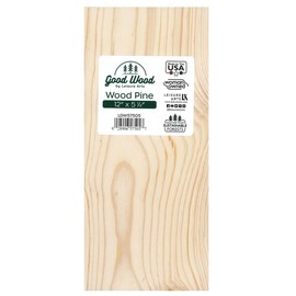 Good Wood by Leisure Arts Pine Slat 12x5.25 – Unfinished Wood Planks for Crafts, DIY Projects, Rustic Signs, Wooden Sheets, Craft Panels, and Home Décor