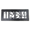 Rustic Custom Hammered Wrought Iron Address Plaque Horizontal APH24 (4number)