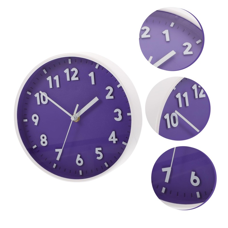 Levemolo 8 Inch Silent Wall Clock Digital Display Boho Decor