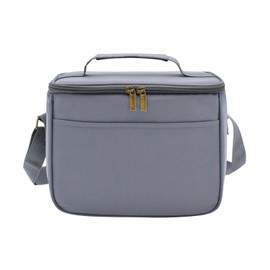 Nanxson Reusable Lunch Tote Bags Insulated Leakproof Lunch Box Cooler Cooling for Adult Men Women for Work/Travel/Picnic/Office (7.5L,B-Gray)