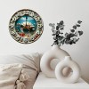 10-Inch Wooden Clock for a Magic Enthusiast with a Top