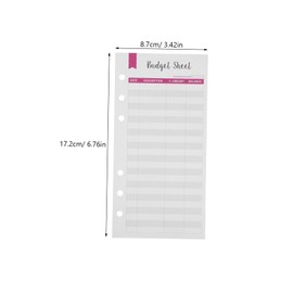 jojofuny 1set Budget Planner Inserts for Binders Refillable Money Organizer Sheets for Home Office Supplies and Financial Tracking 12pcs
