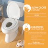 Mayfair NextStep2 Toilet Seat with Built-In Potty Training Seat, Slow-Close,