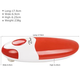 Elektrischer Dosenöffner,Die BangRui automatischer Dosenöffner ist mit Berührungsschalter ausgestattet, ist die beste Wahl für die Köche. (Rot)