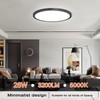 WKONCLDY 6Pack 3200lm LED Flush Mount Ceiling Light, Super Slim
