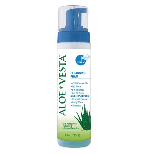 MCK18711801 - No-Rinse Body Wash Aloe Vesta Foaming Pump Bottle Clean Scent
