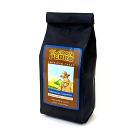 Cafe Don Pedro Colombian Supremo Medium Roast Low-Acid Coffee Three 12 oz Bags (2.25 lbs)