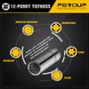 PGROUP Long 12-Point 12-Point Multi-Tooth Socket Spanner Spanner Socket 1/4