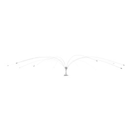 Bird B Gone - Bird Spider 360 Repellent - Deters Seagulls and Other Birds from Landing - Durable Weatherproof Design - for Boats, Docks, Roofs, Etc - Easy Installation - with PVC Base - 8ft