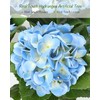 27 inch 2 Pack Artificial Hydrangea Tree,Blue Faux Hydrangea Flowers