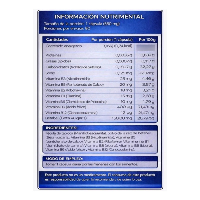Complejo Cápsulas Essentials Sabor