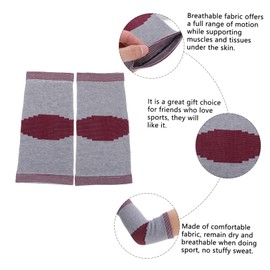 COLLBATH Elbow Brace Protector Support 1 Pair Sports Elbow Support Sleeve Breathable for Women Men Relief