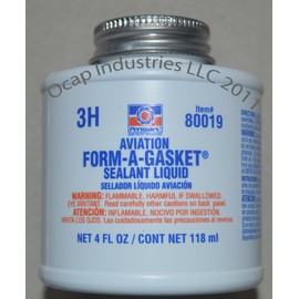 Permatex 12 Pack 80019 Aviation Form-A-Gasket No. 3 Sealant - 4 oz Bottle (3H)