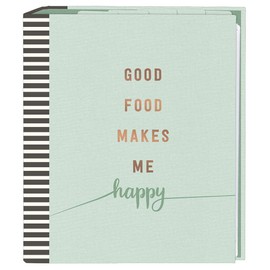 ‘Good Food’ Recipe Binder in DIN A5, Cook & Style Recipe Collection Binder with Transparent Sleeves and Index Pockets, To Write In Yourself