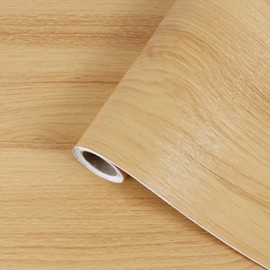 Light Wood Grain Contact Paper Peel and Stick Wallpaper A Set of 17.3"x120" Natural Wooden Contact Paper for Cabinets Countertops Drawer Shelf Liner Self-adhesive Removable Wallpaper Waterproof