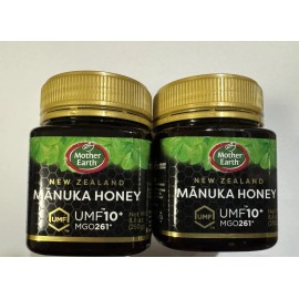 Mother Earth 2 PACK Mother Earth New Zealand Manuka Honey UMF 10+ 8.8oz each X 2 Jars