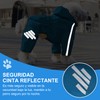 TETEGDCX Impermeable para Perros Grandes, con Capucha y Rayas Reflectantes,
