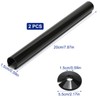Radiator Pipe Covers and Collars 15mm x 200mm Black, 2