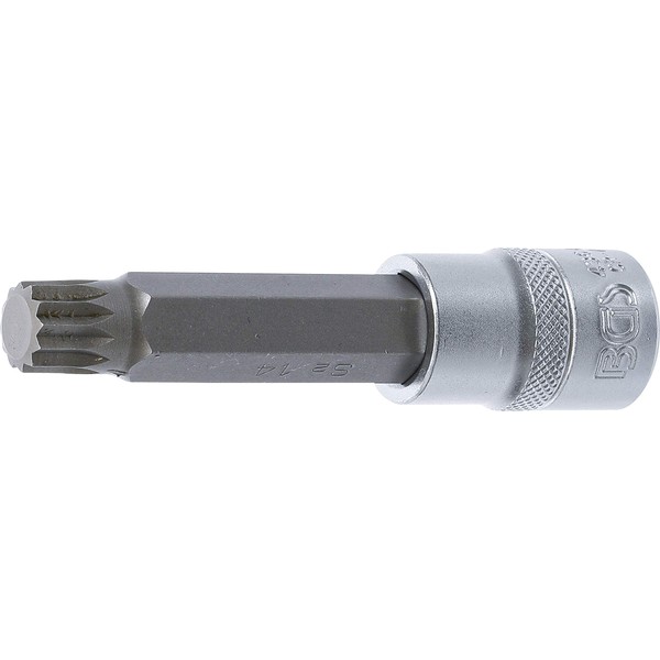 BGS 4364 | Bit Socket | length 100 mm | 12.5 mm (1/2") Drive | Spline (for XZN) | M14