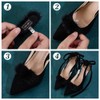 PH PandaHall 2pcs Detachable Shoe Clips Fluffy Mink Fur Pom