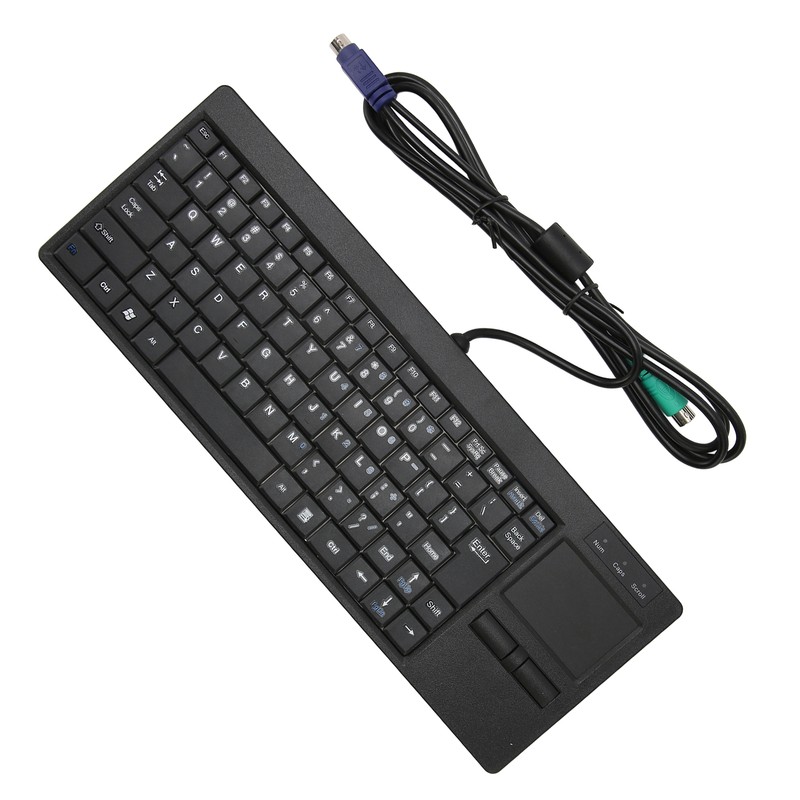 Industrial Keyboard Touchpad Wired Connection X Scissor Foot Plug and