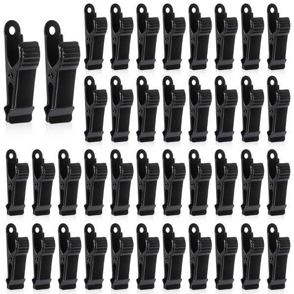 40 Stück Metall Klemmen, 1,3cm/0,51in Breite Klammern Metal,Schwarze Mini Klemmen