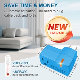 YeloDeer 1 PC Thermostatically Controlled Outlet Freeze Protection Switch