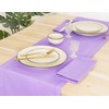 PurpleEssences Lavender Table Runner - Hemstitch Detail - 100% Cotton