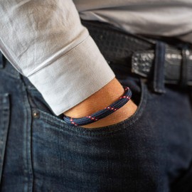 Sailing Rope Bracelet Braided Nautical with Magnetic Closure Rope Bracelets Maritime Surfer Bracelet Galeara Nau, Fabric