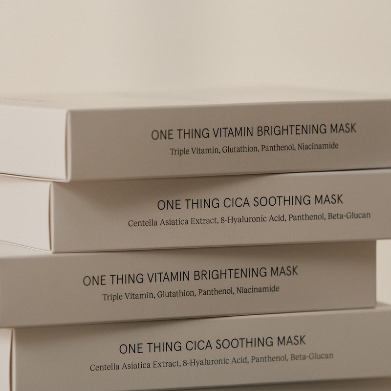 ONE THING Facial Sheet Mask, 1 Set (CICA Soothing Mask)