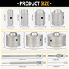 Concrete Hole Saw Kit of 20PCS & Hole Saw Set