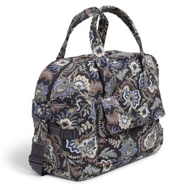Vera Bradley Women's, Cotton Utility Travel Bag, Java Navy Camo - Recycled Cotton, One Size