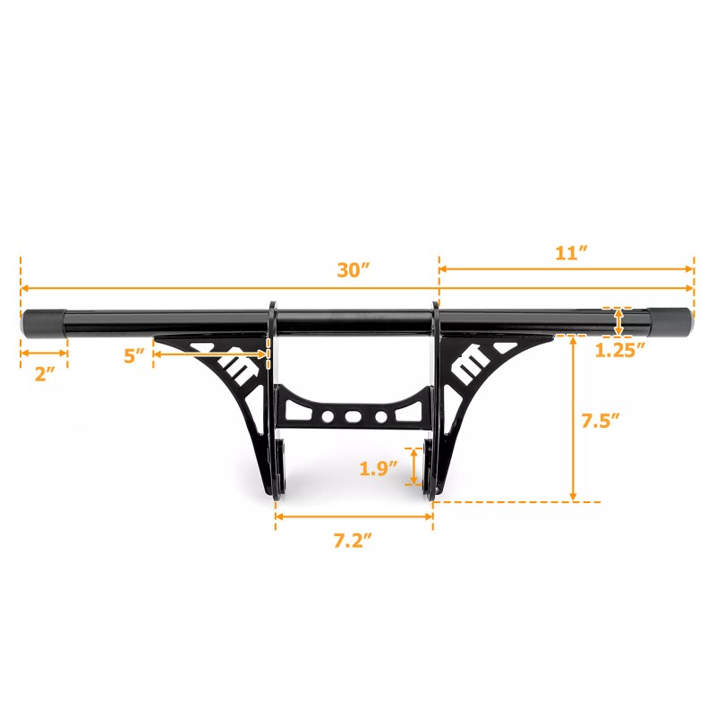 CB Front Engine Guard Highway Crash Bar w/Peg For 04+