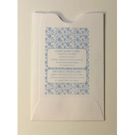 1000 Cashier Depot Keycard Envelope/Sleeve" Welcome Guests" 2-3/8" x 3-1/2" 1000 Count (Blue/Yellow)