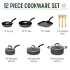 Goodful Ceramic Nonstick Pots and Pans Set, Premium Ceramic Coating