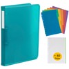 4 Ring Plastic Ring Binder with 80 Spare Sheets and