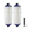 YLVERX 2-Pack Heavy Duty Boat Fenders with Ropes – Saltwater