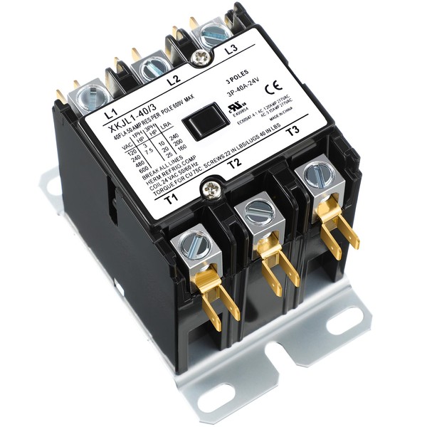 Dreyoo Carrier HVAC Motor Contactor, 3 Pole 40Amp Air Conditioner