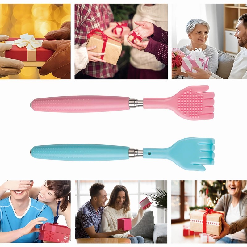 DOKLY Back Scratcher, 2 Pcs Scratch Itching Rake, Back Massager,