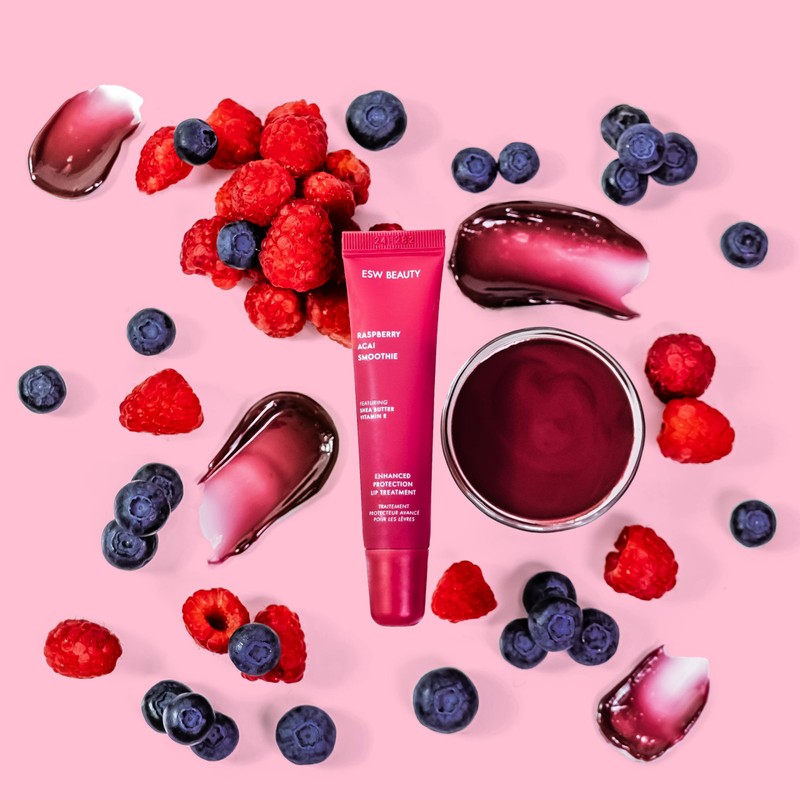 ESW Beauty Raspberry Acai Smoothie Lip Treatment - Rich Berry